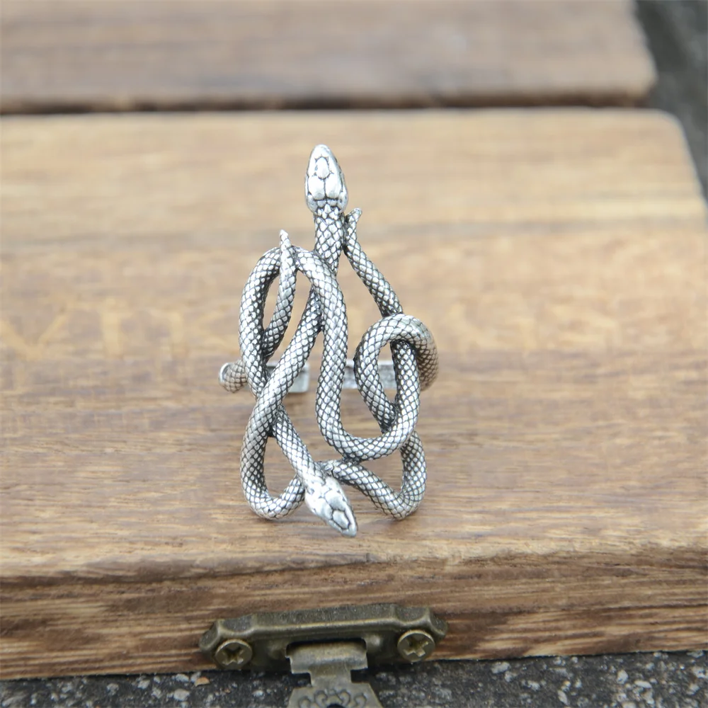 

Punk Rock Snake Ring Adjustable Animal Gothic Jewelry Accessories