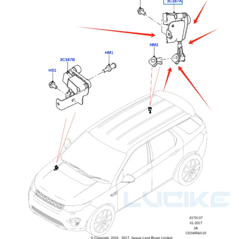 

Suitable for Land Rover Discovery Spirit 2015 rear body height sensor LR060986