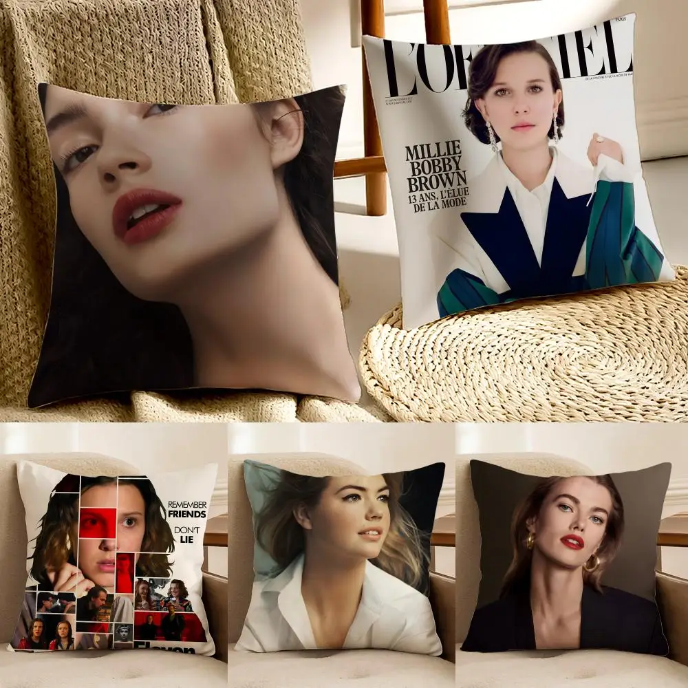 B-Bobbi Brown Pillow Cosmetic Brand Cushion Cushion Cover Pillowcase Anti-dustmite living Room Sofa Decor Cushion Room