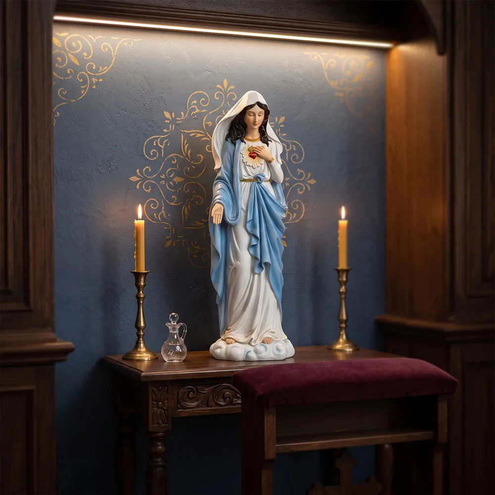 13.5inch Catholic Statue of the Virgin Mary,Statue of the Virgin Mary, Immaculate Conception Catholic gift,religious home décor