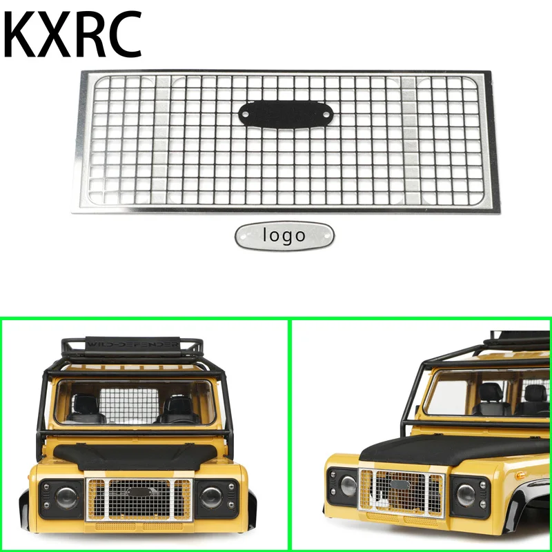 KXRC Metal Retro Front Face Grille Decorate for 1/10 RC Crawler Car Traxxas TRX4 Defender RCDream RD110/90/130 Upgrade Parts