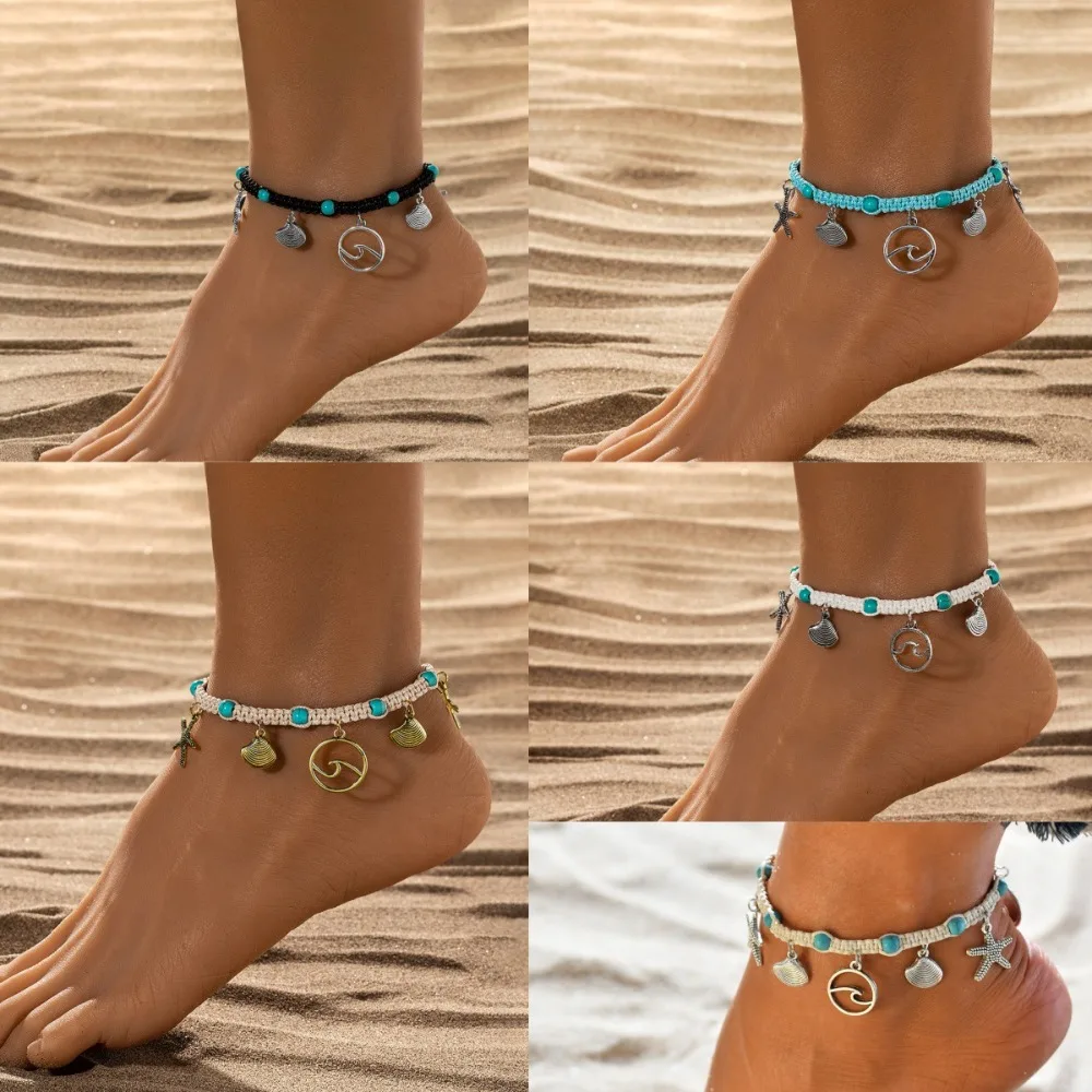 tornozeleiras-ajustaveis-de-moda-boho-com-contas-turquesa-tecidas-a-mao-pingente-de-concha-de-estrela-do-mar-ondulada-para-mulheres-joias-para-ferias-de-verao-na-praia