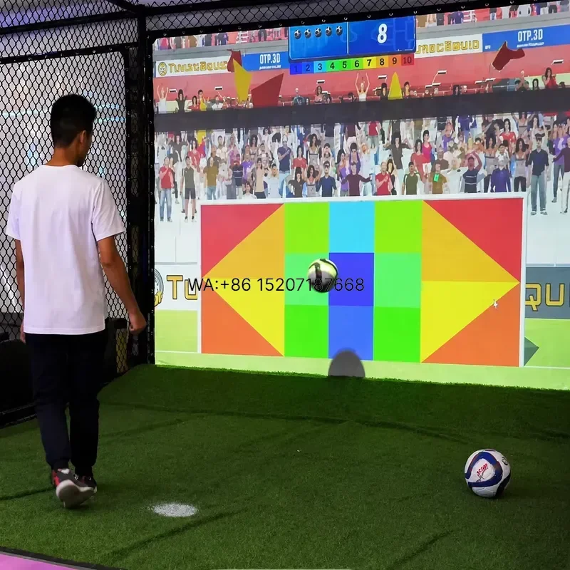 Wmwmnu Smart Tracking Interactive Indoor Projection Football System Soccer Shooting Game for Multi-Site Operations