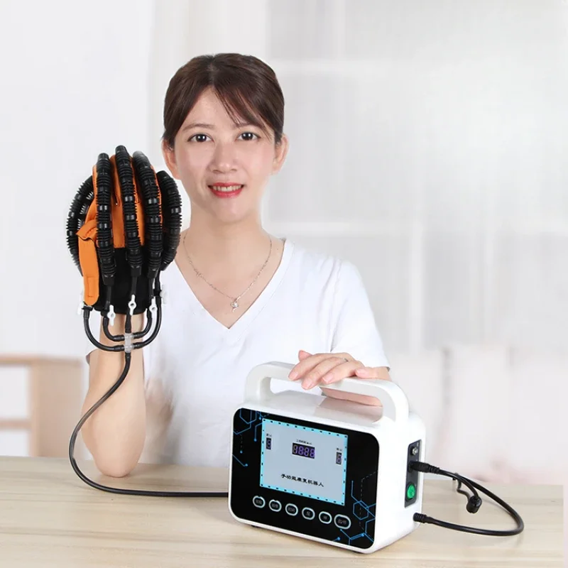 Electro-pneumatic finger rehabilitation training equipment Hemiplegia exercise gloves Stroke finger flexion and extension