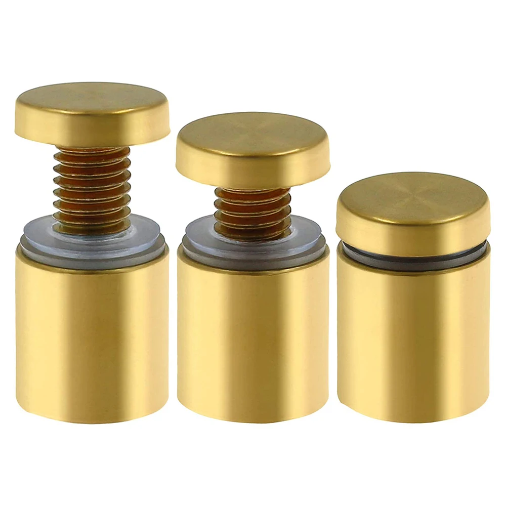 PZHI-24 Pcs 3/4 Inch X 1Inch Stainless Steel Standoff Screws, Wall Sign Standoff Mounting Hardware Advertising Glass Standoff