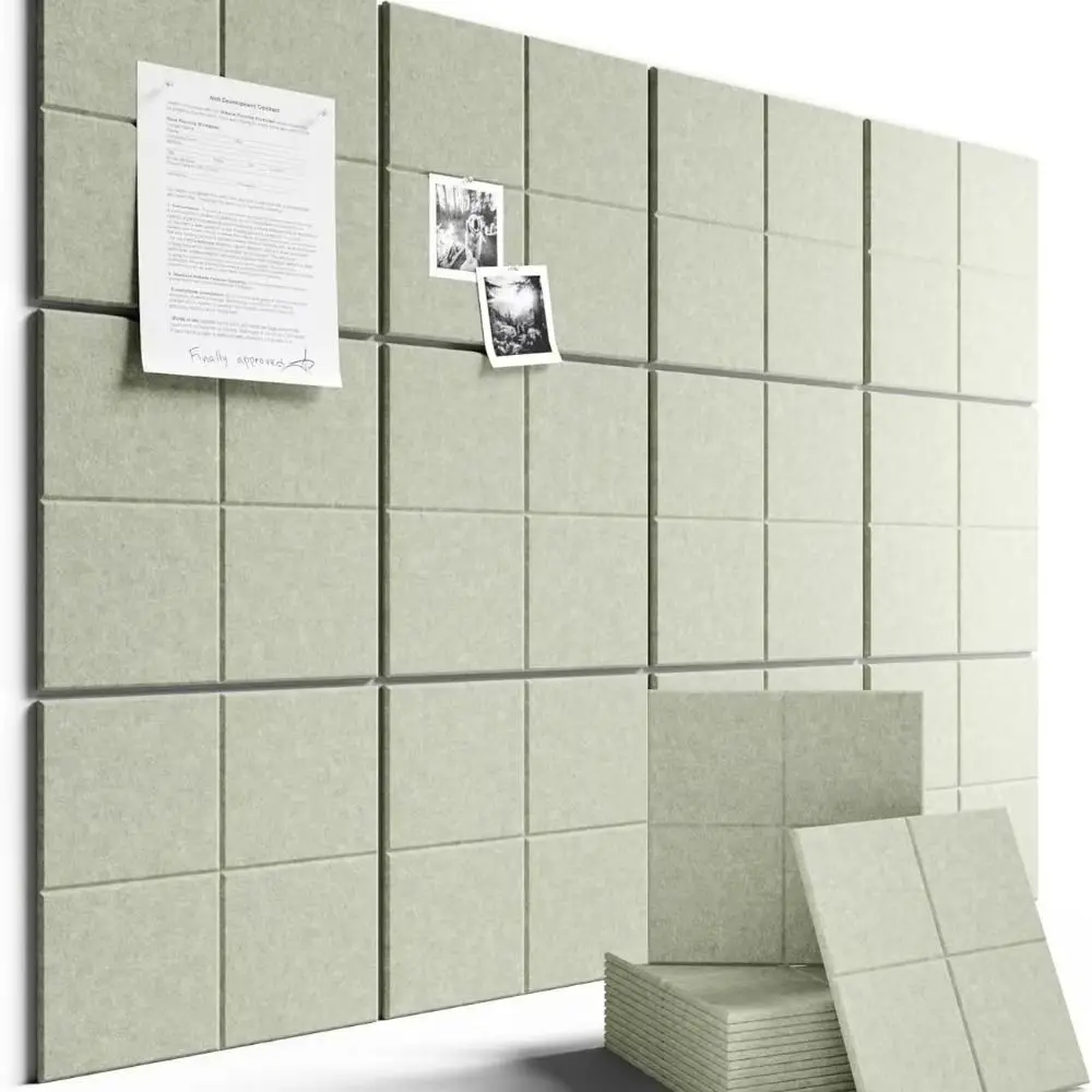 Adhesive Felt Bulletin Board Felt Material Noise Reducing Photo Display Board Sound Absorbing Memos Board Pin Board Wall Decor