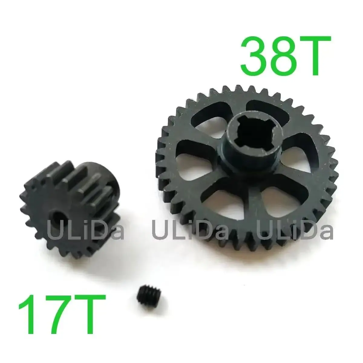 Metal Diff Main Gear 38T Motor Gear 17T Set For 1/18 WLtoys A949 A959 A969 A979 K929 RC Car Buggy Truck A949-24