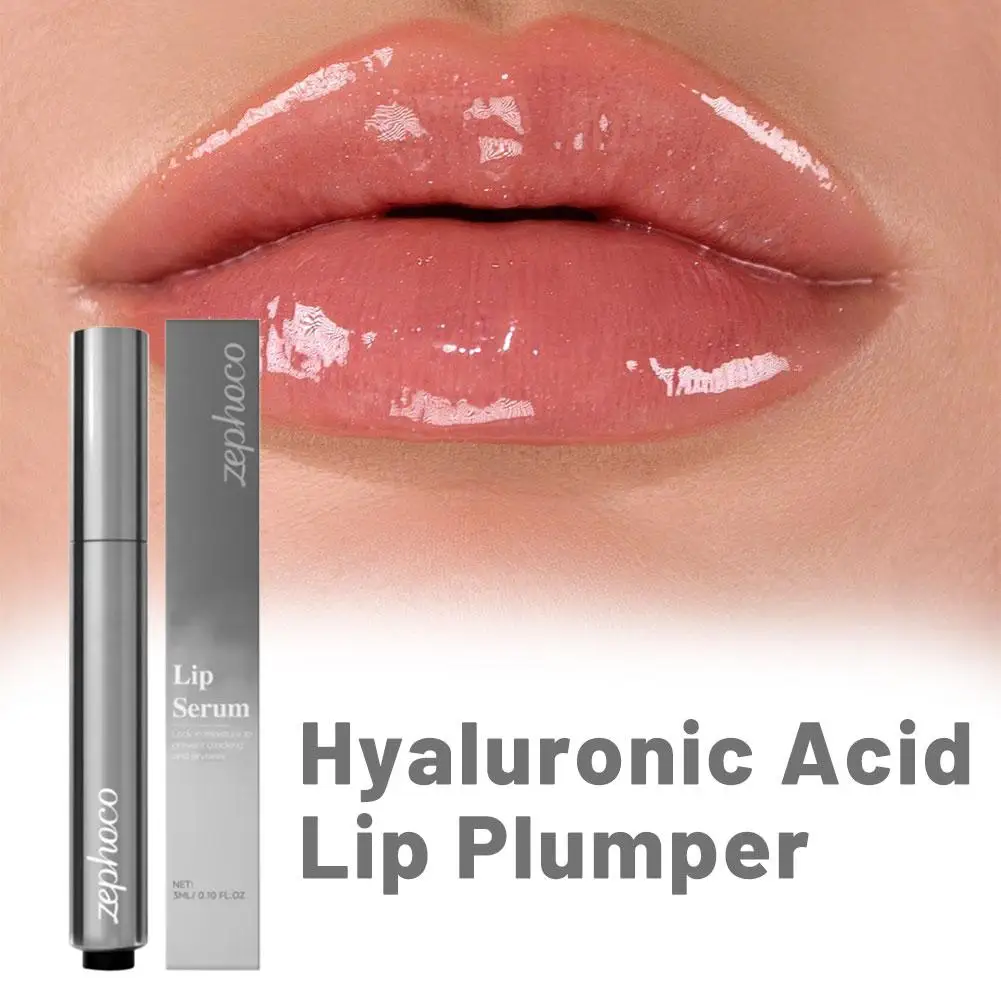 Hyaluronic Acid Lip Plumper Deeply Moisturizes Lip Plumper Gloss Extreme Volume Serum Smooth Sexy Beauty Makeup Lip Care