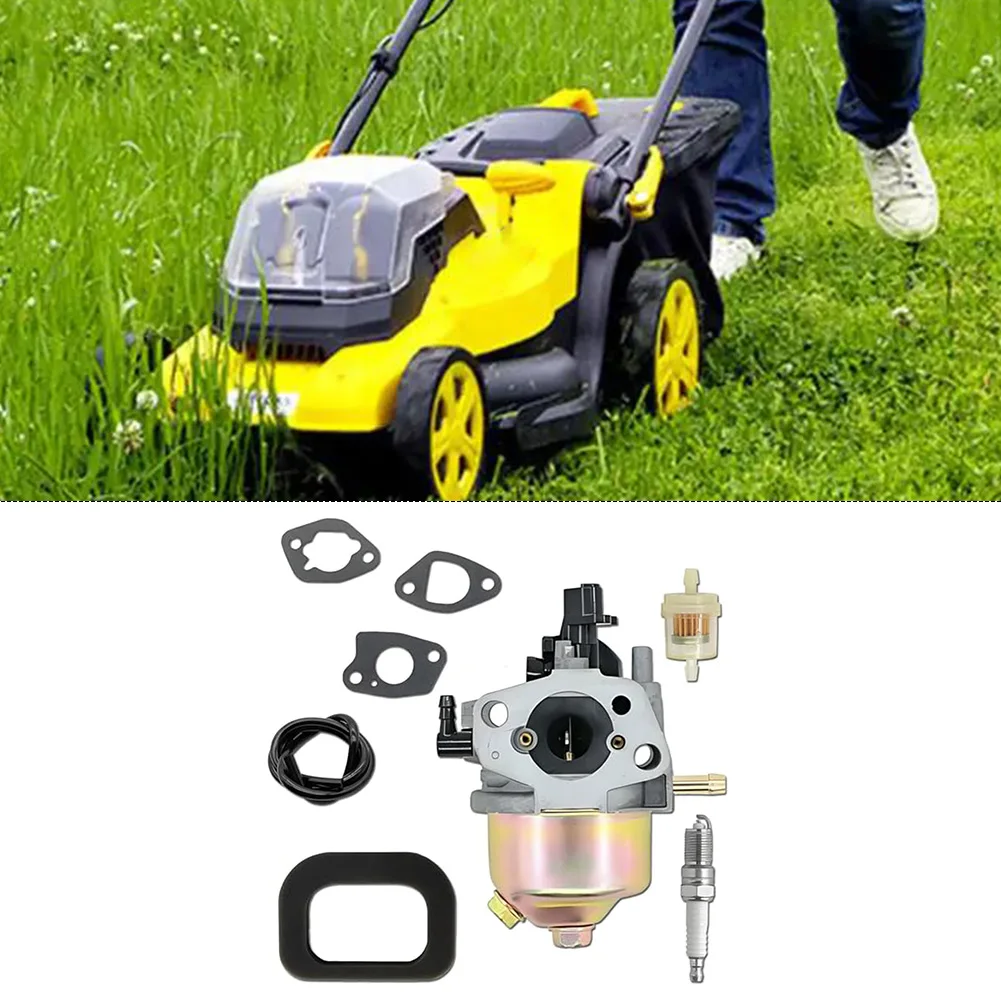 

Комплект карбюратора, предназначенный для Mountfield HP414 SP414 HP164 SP164 M411PD, включает воздушный фильтр, топливный фильтр, топливный шланг и набор прокладок.