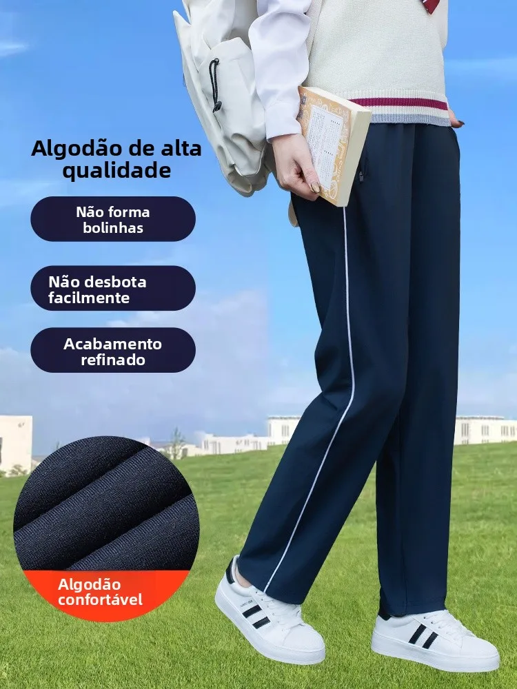 pantalon-de-sport-ex-school-orm-coupe-droite-taille-elastique-leger-respirant-melange-coton-polyester-anti-moustiques