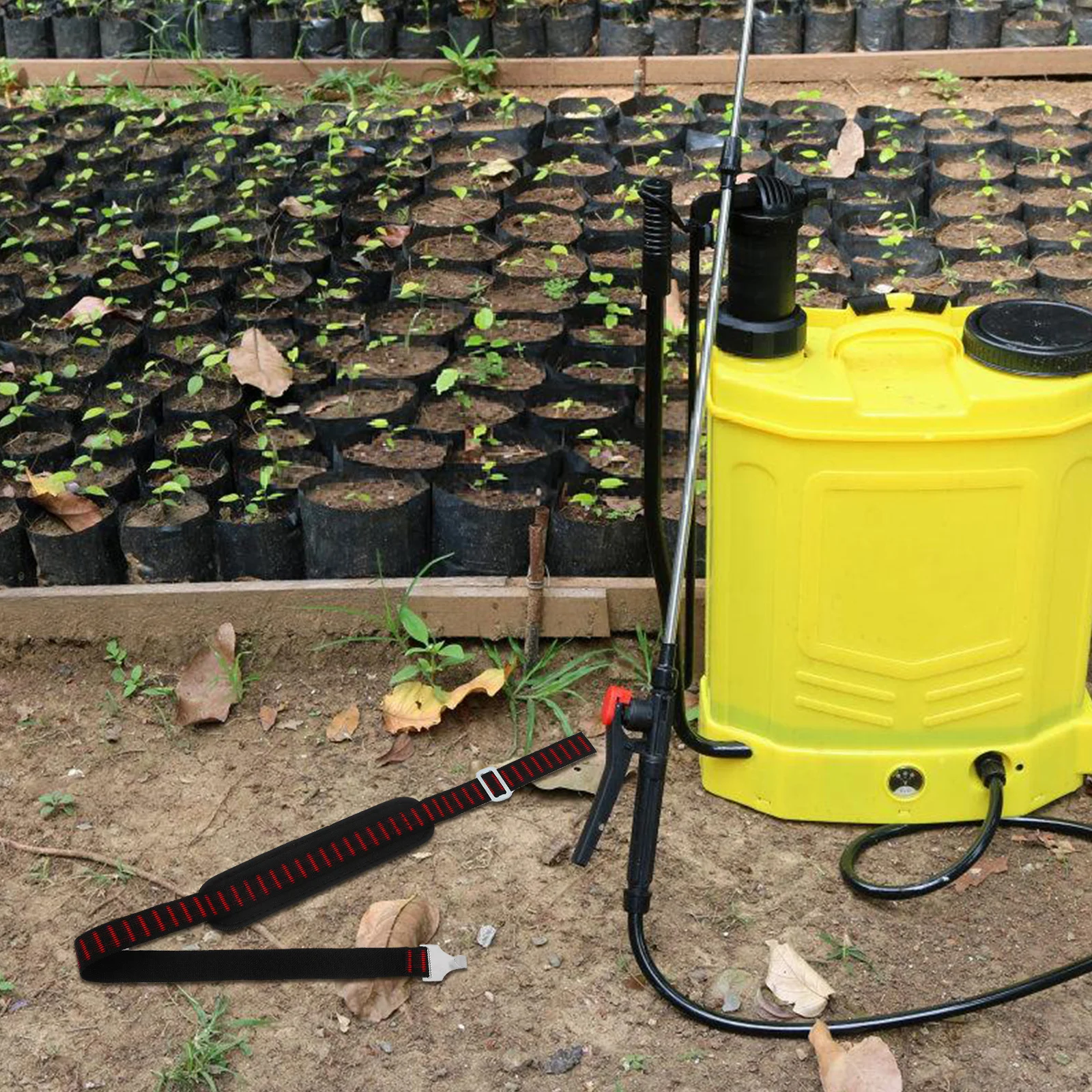 2 Sets Replacement Backpack Sprayer Straps with Metal Hooks, Durable Comfortable Shoulder Straps for Garden Farm Agricultural