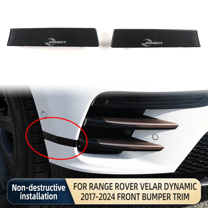 

Front Bumper Fog Light Decorative Strip For Land Rover Range Rover Velar Dynamic 2017-2024 L560 Car Accessories