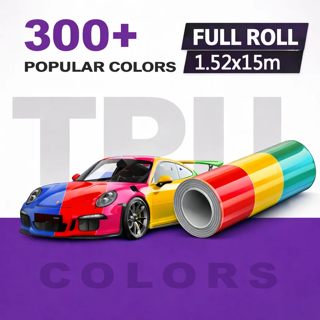 

car decals and graphics 7.5mil Premium TPU Color Change Film Self-Healing Paint Protection 300+ Colors Car Wrap Film