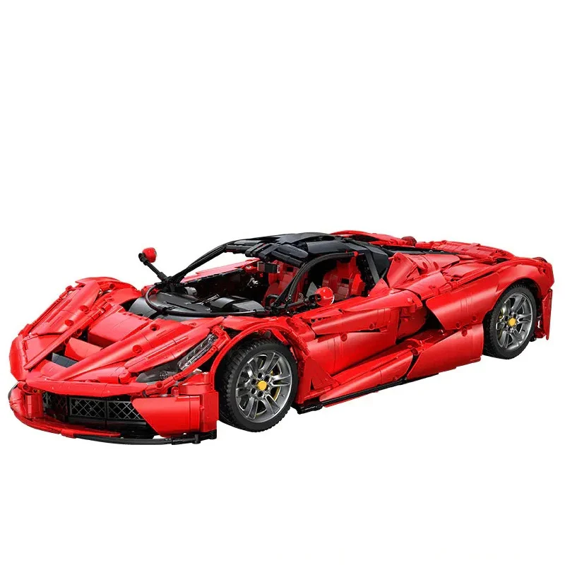 Klemmbausteine 1:8 Viva Hypercar Technischer Bausatz Sportwagen Luxus-Rennwagen Supercar Fahrzeug-Modellbausatz Jungen Spielzeug Erwachsene Kinder Geschenk 4739 Teile