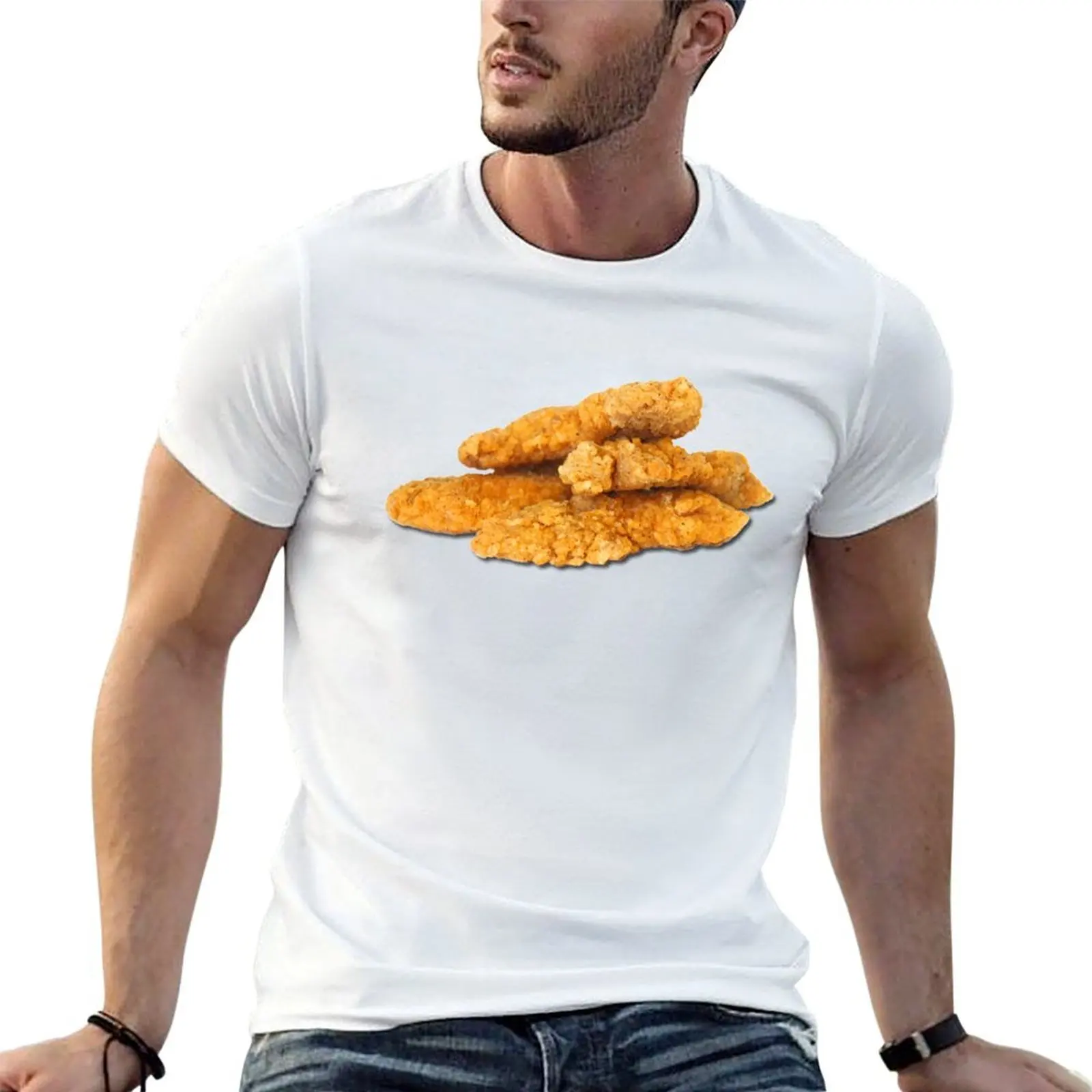 Chicken Tenders T-Shirt t shirts for man pack white t shirt man cotton g man t shirts for men T-shirt
