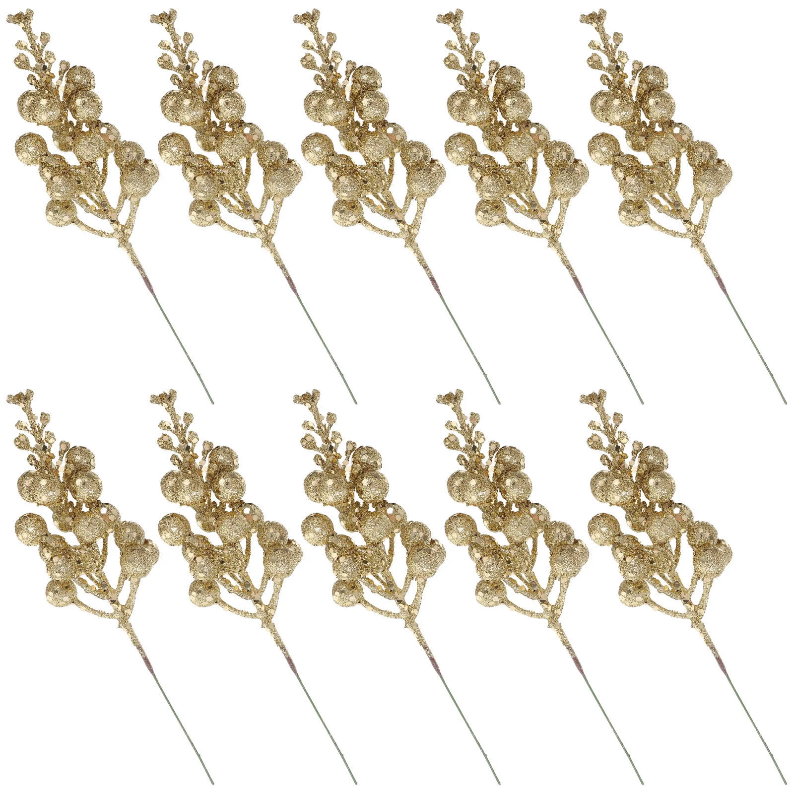 

10Pcs Simulation Berries Stems Realistic Christmas Tree Picks Decorations Artificial Plants Flowers Artificial Plants & Flowers