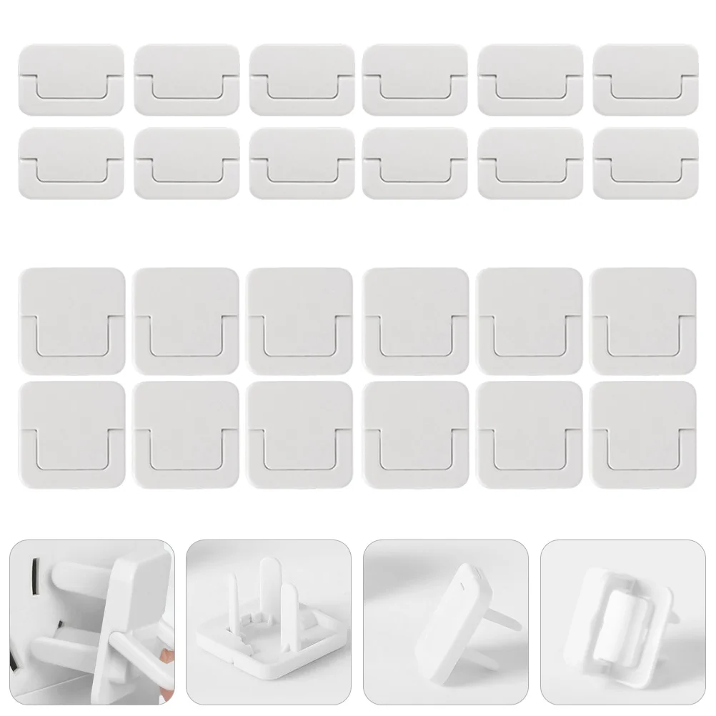 

24 шт., защита для розеток с защитой от детей, крышки для розеток для безопасности детей, безопасные защитные приспособления для электрических вилок для домашнего использования