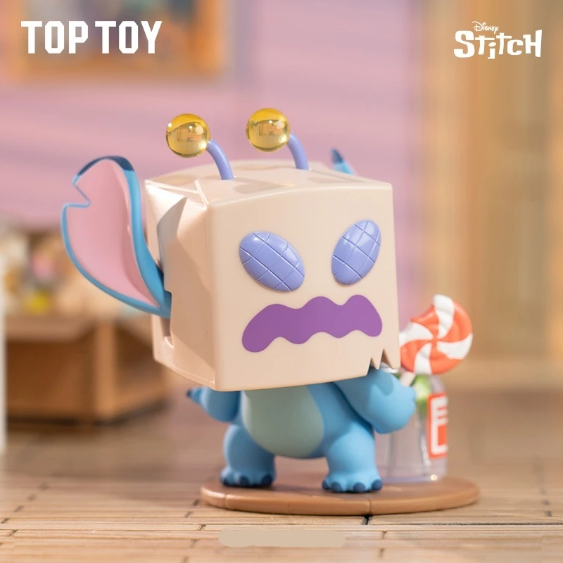 Disney Stitch Scatola cieca Diario strano Serie Figure anime Scatola misteriosa da collezione Simpatica statua in PVC Decorazione della stanza delle bambole Regalo fatto a mano