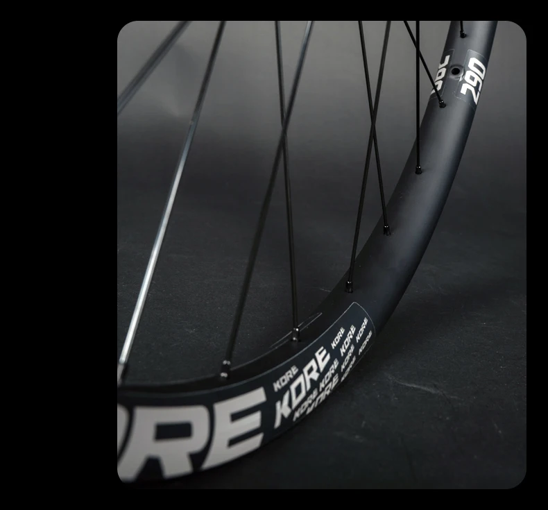 KORE MTB Carbon Laufradsatz 27,5/29 Zoll 36T Ratsche HG Nabe Vakuumreifen BOOST 28H 30/36mm Breite, für Enduro/Downhill MTB Laufradsatz – Detail 11