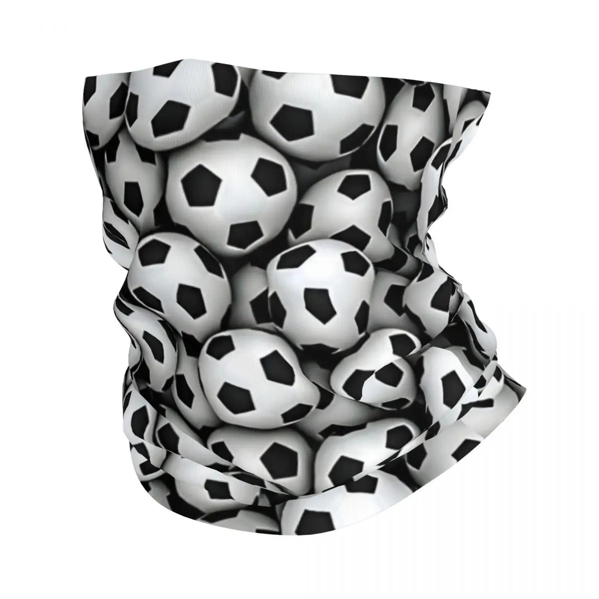 Soccer Balls Neck Gaiter Face Scarf Cover Neck Gaiter Men Women Bandana Scarf Thin Summer