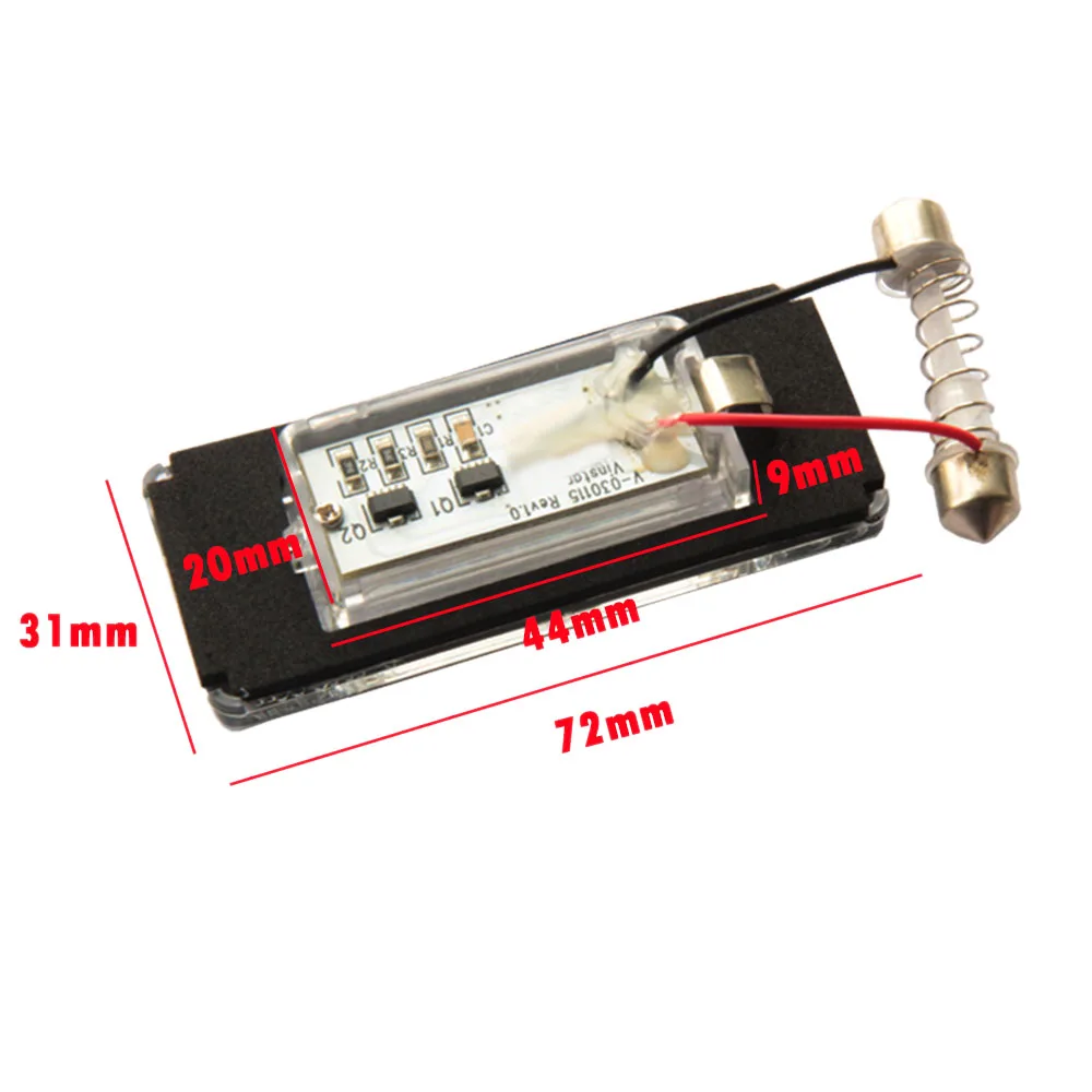 2Pcs LED Number License Plate Light No Error License Plate Light for R56 2006 - image 4