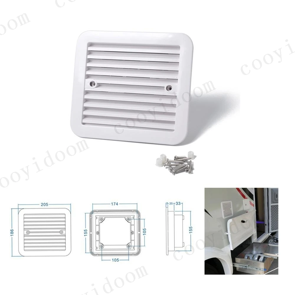 Dust-proof Ventilation Fan Caravan Side Exhaust Air Outlet Vent For RV Motorhome Trailer Boat Yacht caravan camper  caranvan