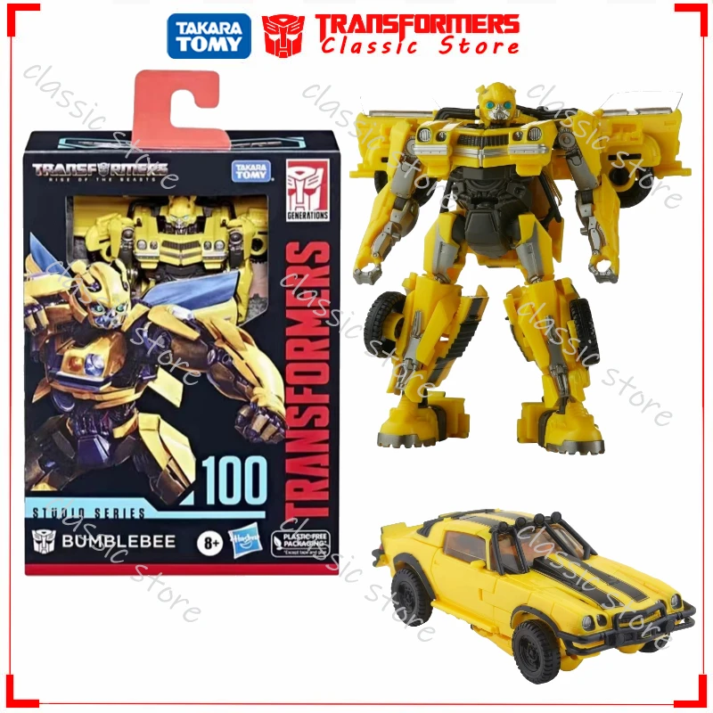 Disponibile Classic Transformers Toys Studio Series SS-100 Deluxe Class Bumblebee Cybertron Autobots Action Figures da collezione