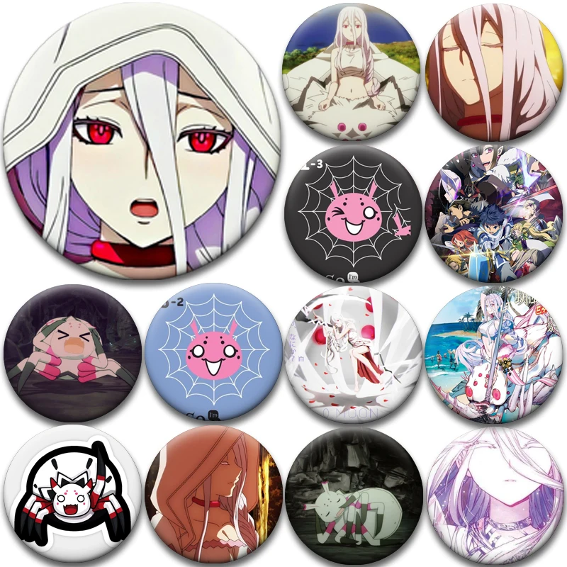 

Anime So I'm A Spider, So What Creative Enamel Pin DIY Brooches for Clothes Decoration Cartoon Badge Backpack Accessories Gifts