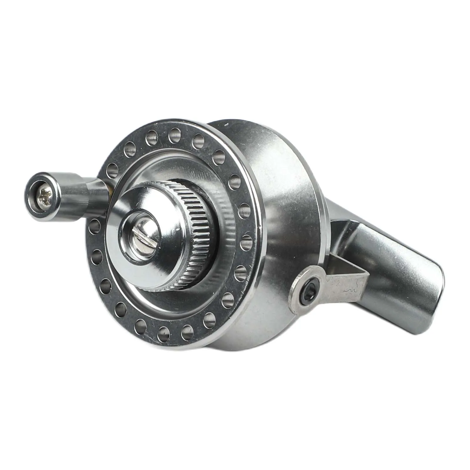A reliable ice fishing reel made of aluminum alloy designed specifically to enhance the experience of right handed anglers