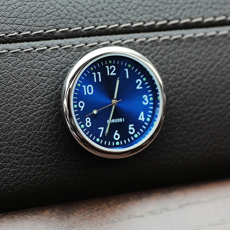 Mini Watch Car Quartz Clock Luminous Electronic Clocks Waterproof Bicycle Motorcycle Watch Auto Car Clock Dashboard Clock In Car
