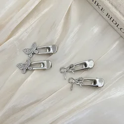 Mini korean accessories hair for girls women bow pins and clips butterfly rhinestone Crab vintage trendy leading fashion sweets