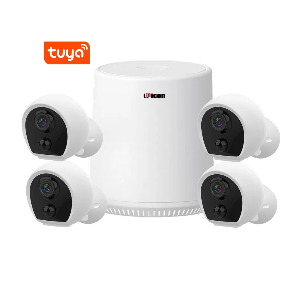 1080P CCTV مراقبة لوحة طاقة شمسية بطارية قابلة للشحن تعمل بالطاقة WiFi كاميرا 9 بوصة LCD Kit #1