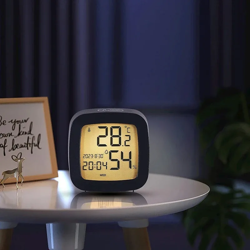 LED Digital Alarm Clock 12/24H Electronic Clock Temperature Humidity Calendar Display With Backlight Home Office Desktop Decors