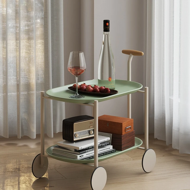 

Living room sofa side few household simple cart movable small apartment coffee table corner few