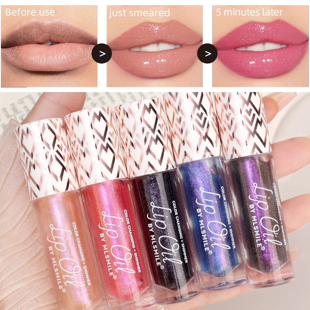 Pearly Glitter Lip Gloss Colorful Moisturizing Crystal Jelly Lipstick Shine Glitter Waterproof Long Lasting Lips Women Makeup