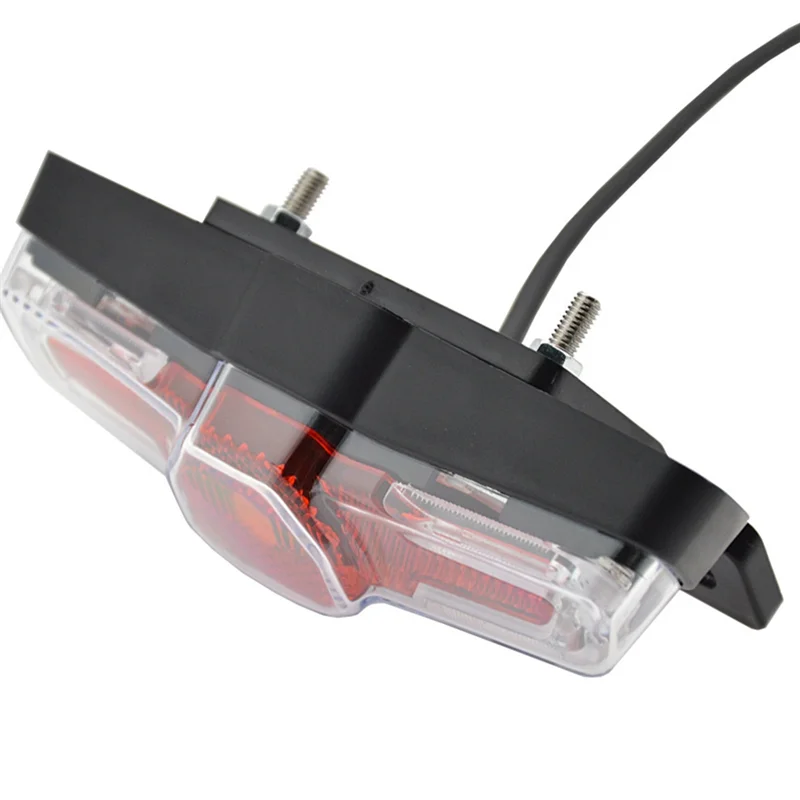 24V-48V Electric Bicycle Ebike Taillight Turn Signal Rear Rack Lamp Tail Light Horn Night Warning Light Turn Signal