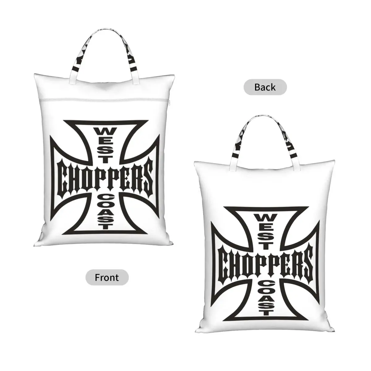 The West CHoPPerS CoaSt Motorcycles Factory Merch Laundry Collector Foldable Laundry Basket Home Organizer Washing Basket