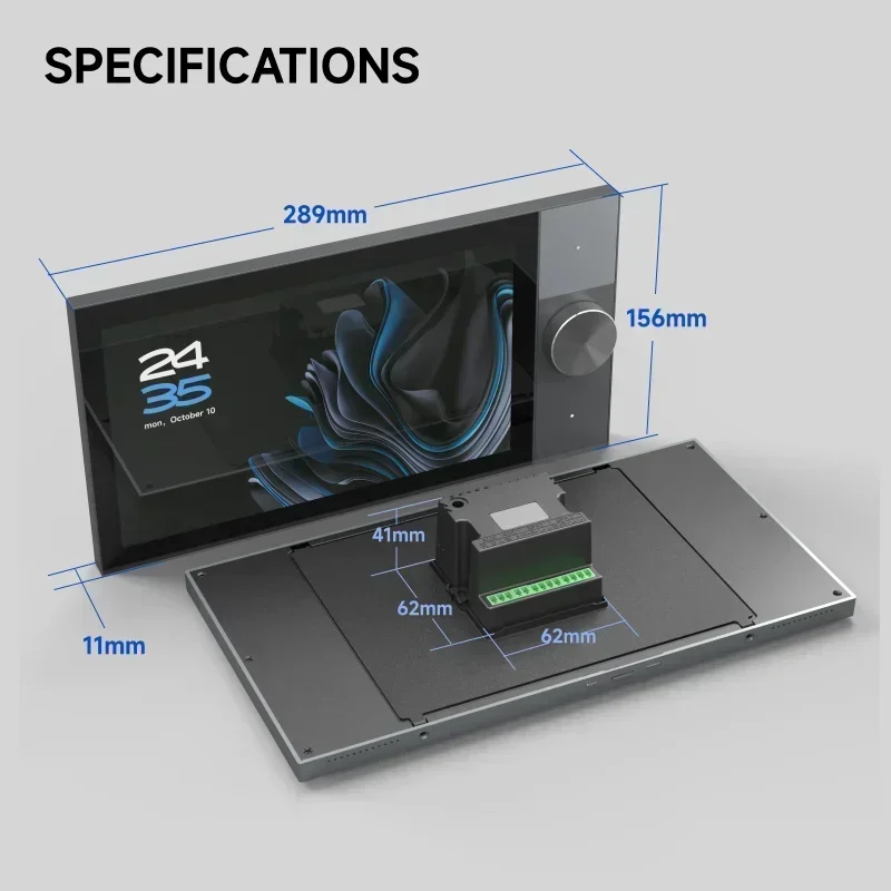 

4-way speakers Multi-functional Tuya Android 10 Inch Central Control Panel with Music Background for Smart Home