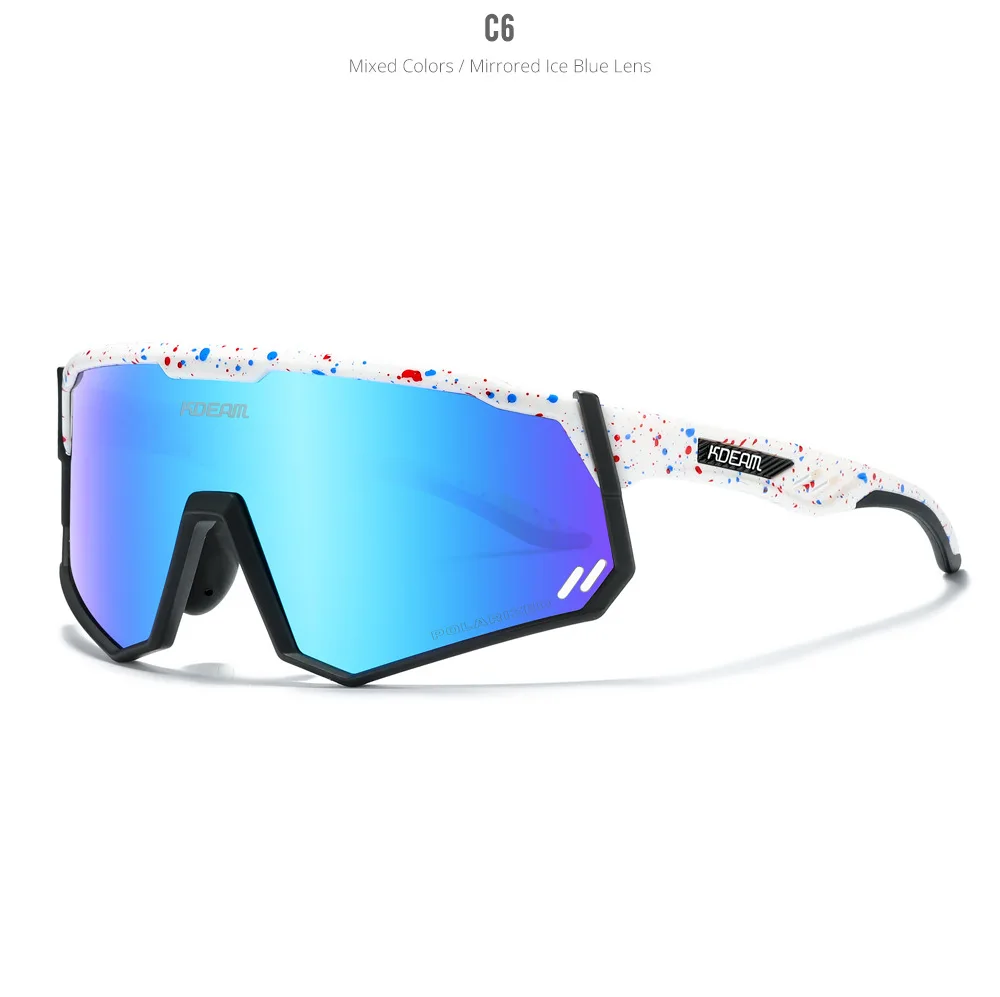 2025 KDEAM Marke Polarisierte Sonnenbrille für Männer TR90 Rahmen Outdoor Sport Googles Frauen sonnenbrille Mit Original Box