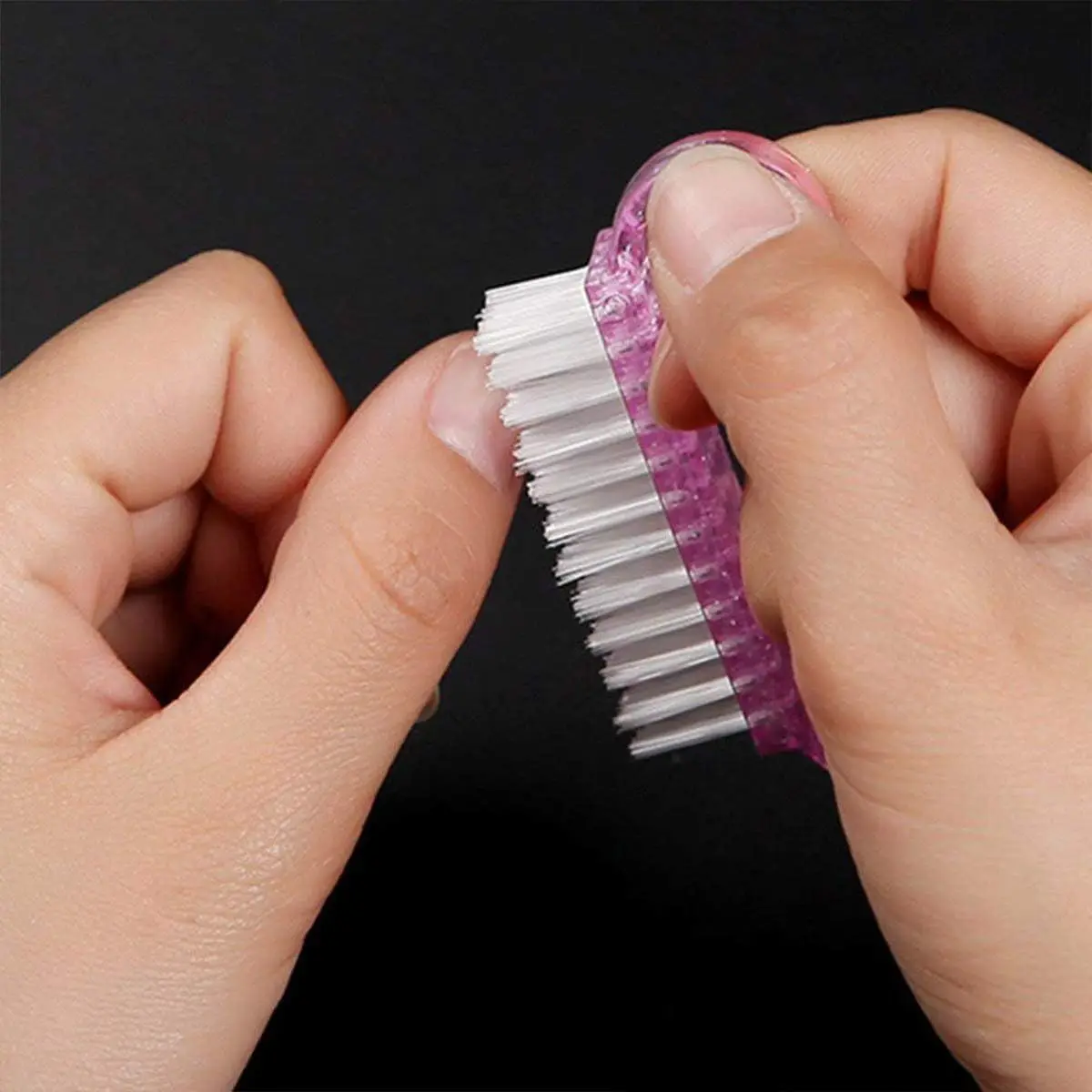 5 Teile/satz Farbe Zufällig Heiße Verkäufe Nagel Reinigung Sauber Pinsel Werkzeug Datei Maniküre Pediküre Weiche Entfernen