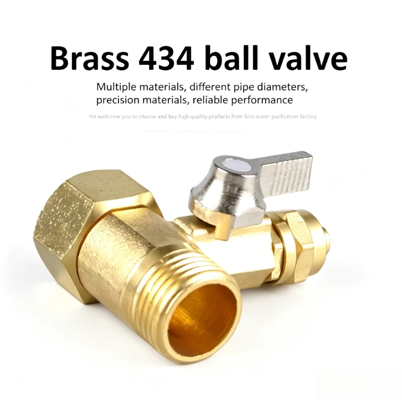 

Brass Ball Valve 1/2 Inch To 3/8 Inch Water Ball Valve Faucet Connector Water Purifier Adapter Gardening Hardware Accessories