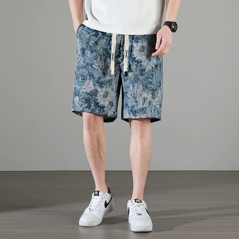 2024 Summer Men's Casual Shorts Fashion Hip Hop Style Shorts Jogging Fitness Sweatpants Beach Surfing Beach Shorts Sport Shorts