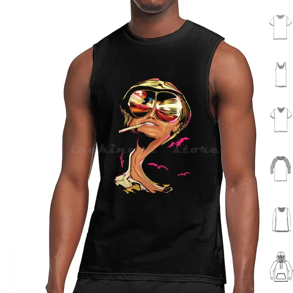 Vintage Style Arts Fear And Loathing Little Known Ways Tank Tops Print Cotton Vintage Style Arts Fear And Loathing Little