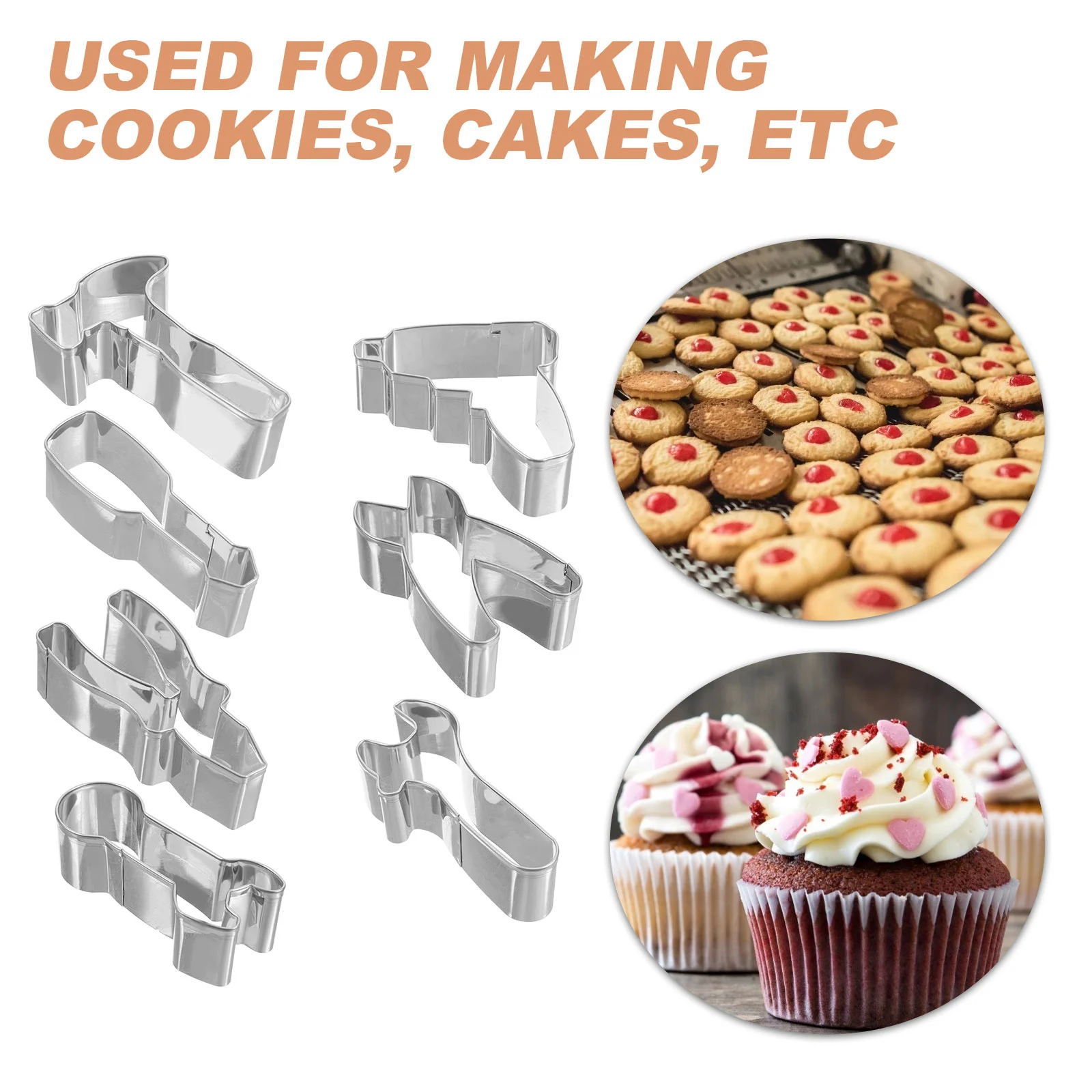 7 Pcs Engineering Vehicle Hand Tool Mold Child Stauffers Cookies Stainless Steel Stampers