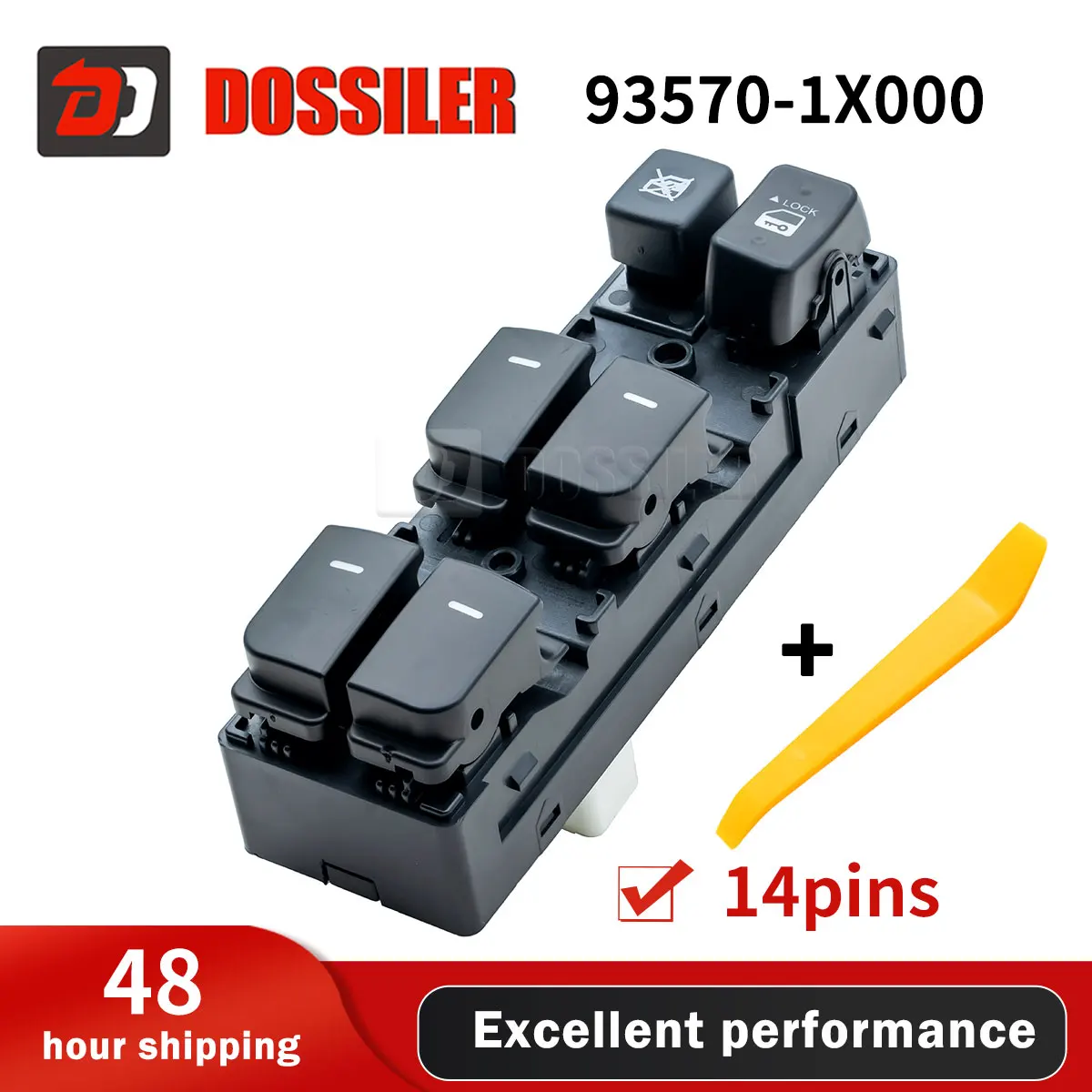 

93570-1X000 Dossiler High Quality Electric Power Window Master Control Switch Fit for Kia FORTE Cerato 2010 2011 2012 935701X000