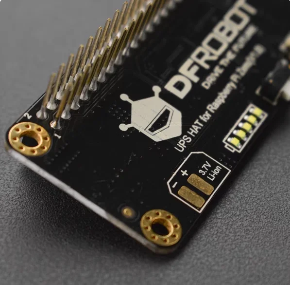 DFRobot UPS HAT for Raspberry Pi Zero/2/3/A+, 5V 2A Output Uninterrupted Power Supply with Li-ion Battery Backup & I2C Monitorin