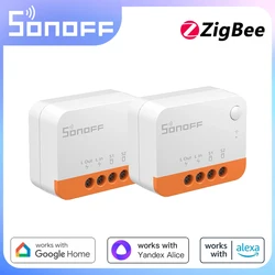 SONOFF ZBMINIL2 No Neutral Wire Required Smart Home Zigbee MINI 2 Way Switch Wireless EWeLink APP Voice Control Switch Module