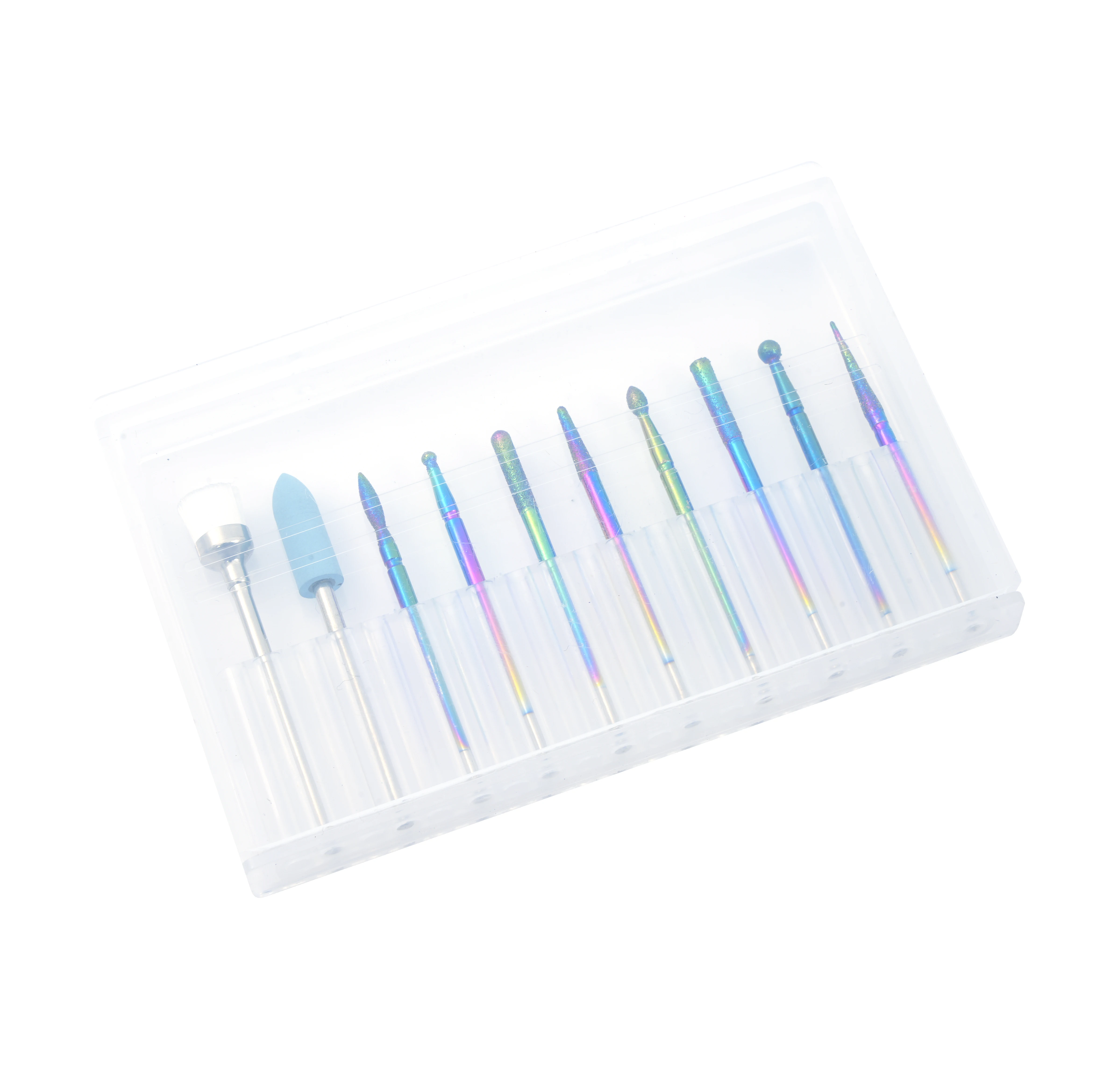 10 قطعة لقمة ثقب الأظافر المهنية مجموعة مواد الأظافر من قاطعة المطحنة للتقليم جميع أدوات معدات مانيكير الأظافر