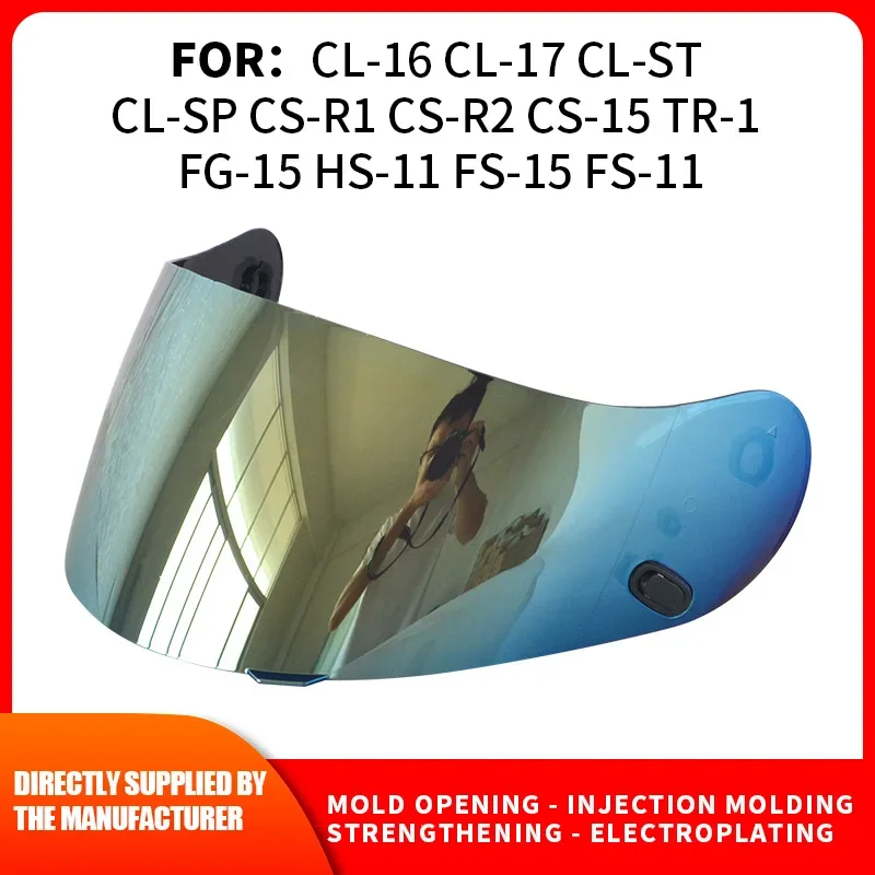 

Motorcycle Helmet Replacement Visor, Suitable for CL-16 CL-17 CL-ST CL-SP CS-R1 CS-R2 Windbreaker Lens, Helmet Accessories