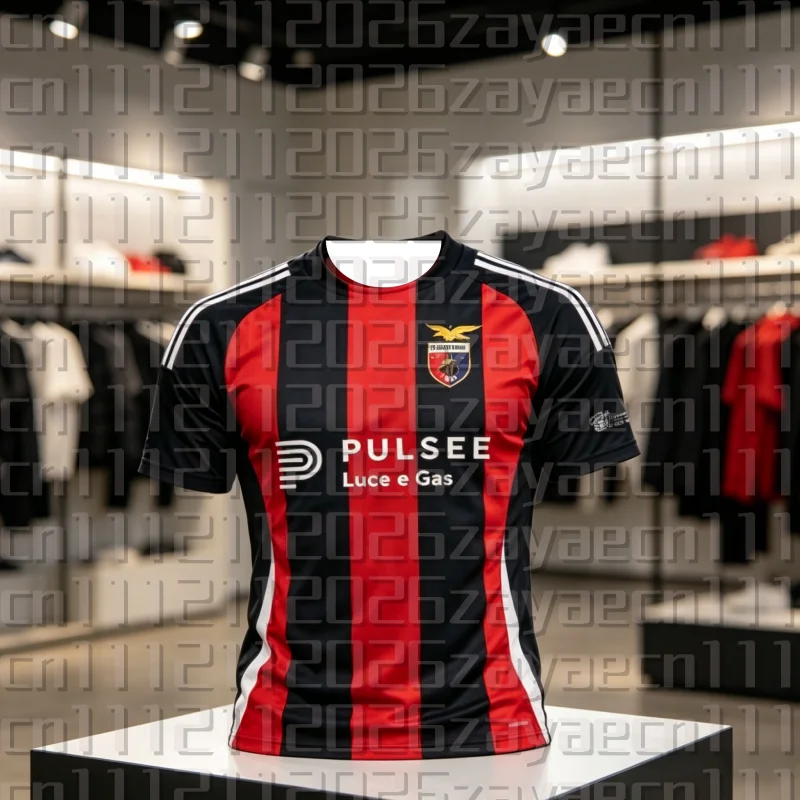 2026 Casertana FC Fußballtrikot Sommer 3D-Druck Schnelltrocknend Herren- und Damen-Sport-Kurzarm-T-Shirt Familien-Outfit – Detail 1